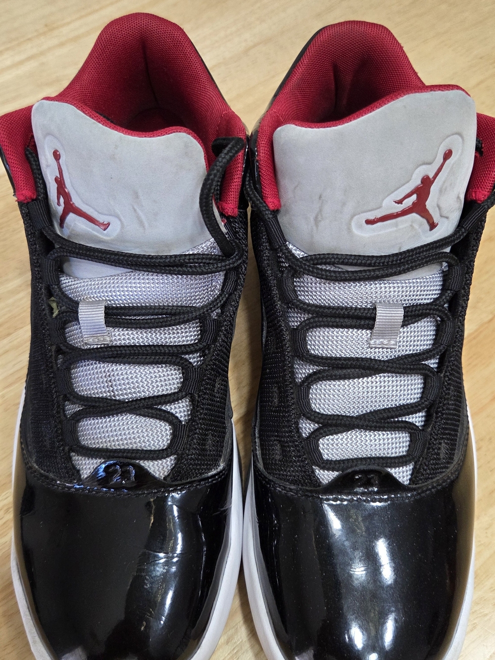 Air Jordan Kids' Retro Black/Red Basketball Shoes